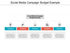 Social media campaign budget example ppt powerpoint presentation show background cpb