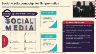 Social Media Campaign For Film Promotion Marketing Strategies For Film Productio Strategy SS V