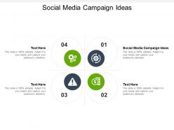 Social media campaign ideas ppt powerpoint presentation ideas files cpb