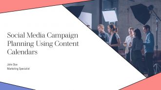 Social Media Campaign Planning Using Content Calendars PPT Slides AT