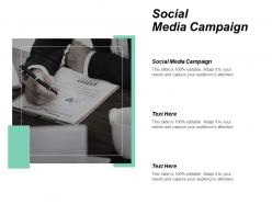 Social media campaign ppt powerpoint presentation gallery format ideas cpb