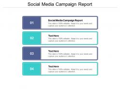Social media campaign report ppt powerpoint presentation outline display cpb