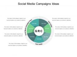 Social media campaigns ideas ppt powerpoint presentation infographic template tips cpb
