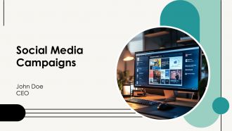 Social Media Campaigns PPT Slides AT