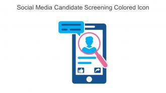 Social Media Candidate Screening Colored Icon In Powerpoint Pptx Png And Editable Eps Format