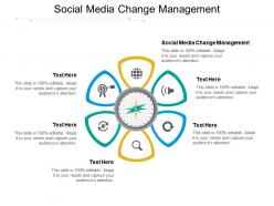 Social media change management ppt powerpoint presentation infographic template inspiration cpb