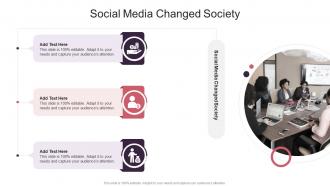 Social Media Changed Society In Powerpoint And Google Slides Cpb