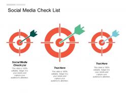 Social media check list ppt powerpoint presentation show designs download cpb