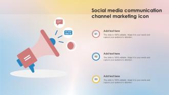 Social Media Communication Channel Marketing Icon