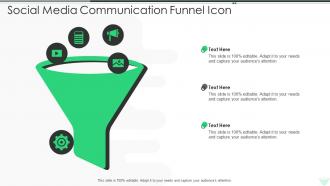 Social Media Communication Funnel Icon
