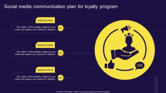 Social Media Communication Plan For Loyalty Program