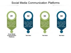 Social media communication platforms ppt powerpoint icon background images cpb