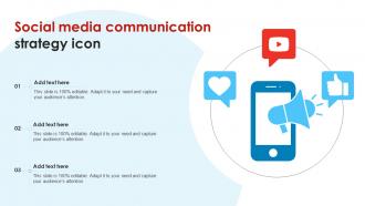 Social Media Communication Strategy Icon