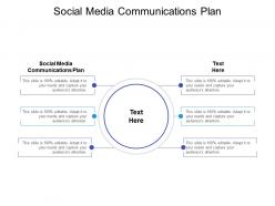 Social media communications plan ppt powerpoint presentation diagrams cpb