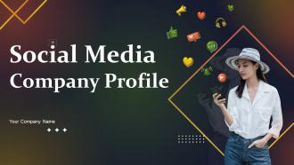 Social Media Company Profile Powerpoint Presentation Slides CP CD V