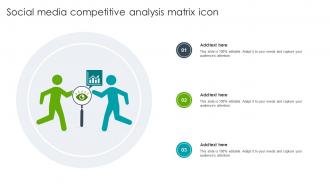 Social Media Competitive Analysis Matrix Icon