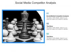 Social media competitor analysis ppt powerpoint presentation model backgrounds cpb