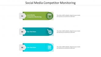 Social media competitor monitoring ppt powerpoint presentation show graphics tutorials cpb