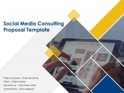 Social Media Consulting Proposal Template Powerpoint Presentation Slides