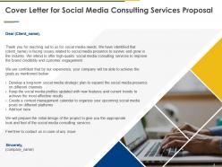 Social media consulting proposal template powerpoint presentation slides