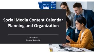 Social Media Content Calendar Planning And Organization PPT Example AT