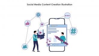 Social Media Content Creation Illustration