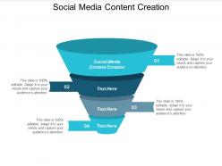Social media content creation ppt powerpoint presentation pictures visuals cpb