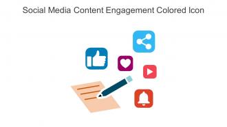Social Media Content Engagement Colored Icon In Powerpoint Pptx Png And Editable Eps Format