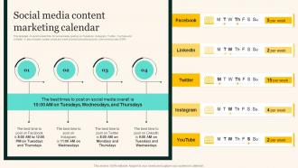Social Media Content Marketing Calendar Marketing Strategies To Grow Your Audience