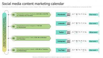 Social Media Content Marketing Calendar Selecting Target Markets And Target Market Strategies
