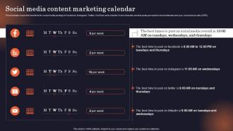 Social Media Content Marketing Calendar Why Is Identifying The Target Market