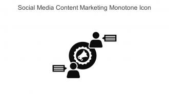 Social Media Content Marketing Monotone Icon In Powerpoint Pptx Png And Editable Eps Format