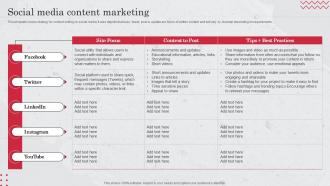 Social Media Content Marketing Target Market Definition Examples Strategies And Analysis