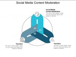 Social media content moderation ppt powerpoint presentation infographic template topics cpb