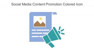 Social Media Content Promotion Colored Icon In Powerpoint Pptx Png And Editable Eps Format