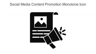 Social Media Content Promotion Monotone Icon In Powerpoint Pptx Png And Editable Eps Format