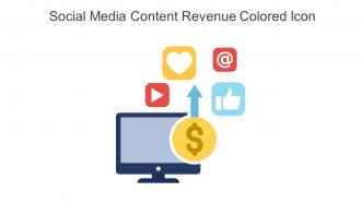 Social Media Content Revenue Colored Icon In Powerpoint Pptx Png And Editable Eps Format