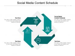 Social media content schedule ppt powerpoint presentation styles display cpb