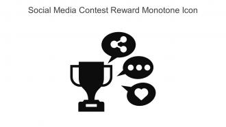 Social Media Contest Reward Monotone Icon In Powerpoint Pptx Png And Editable Eps Format