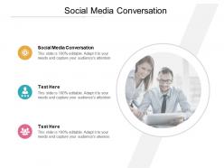 Social media conversation ppt powerpoint presentation inspiration graphics tutorials cpb