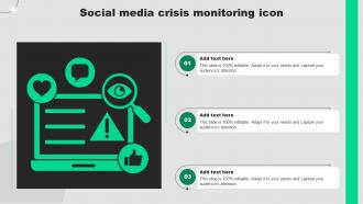 Social Media Crisis Monitoring Icon