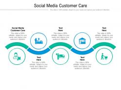 Social media customer care ppt powerpoint presentation inspiration visuals cpb