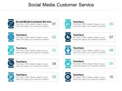 Social media customer service ppt powerpoint presentation infographics themes cpb