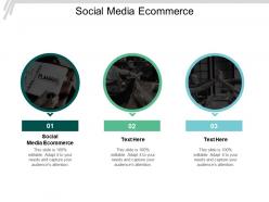 Social media ecommerce ppt powerpoint presentation styles guide cpb