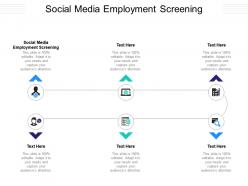 Social media employment screening ppt powerpoint inspiration styles cpb
