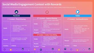 Social Media Engagement Contest With Rewards Optimizing Social Media Community