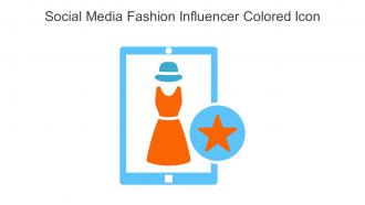 Social Media Fashion Influencer Colored Icon In Powerpoint Pptx Png And Editable Eps Format