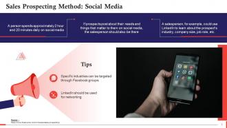 Social Media For Sales Prospecting Training Ppt