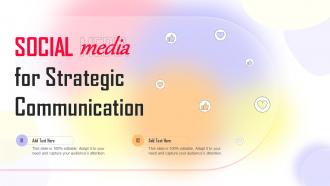 Social Media For Strategic Communication Ppt Powerpoint Presentation File Grid