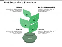 Social media framework ppt powerpoint presentation infographic template show cpb